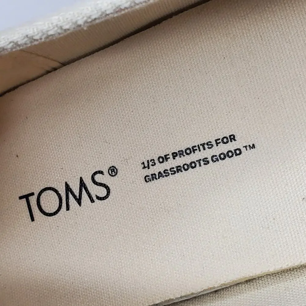Toms Women's Alpargata Platform Espadrille Slip on Casual shoes Size 10